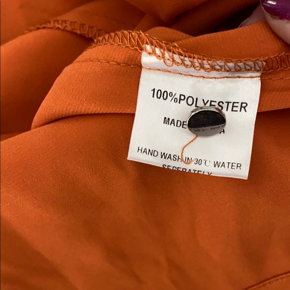 Charlie O burnt orange blouse! SOLD - Picture 6 of 7
